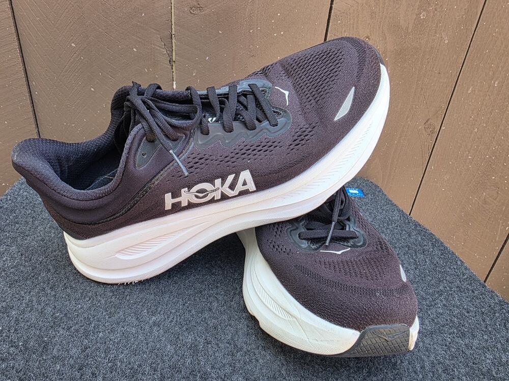 HOKA One One Bondi 9 Men's Size 9.5 2E Wide Black Running Walking Shoes